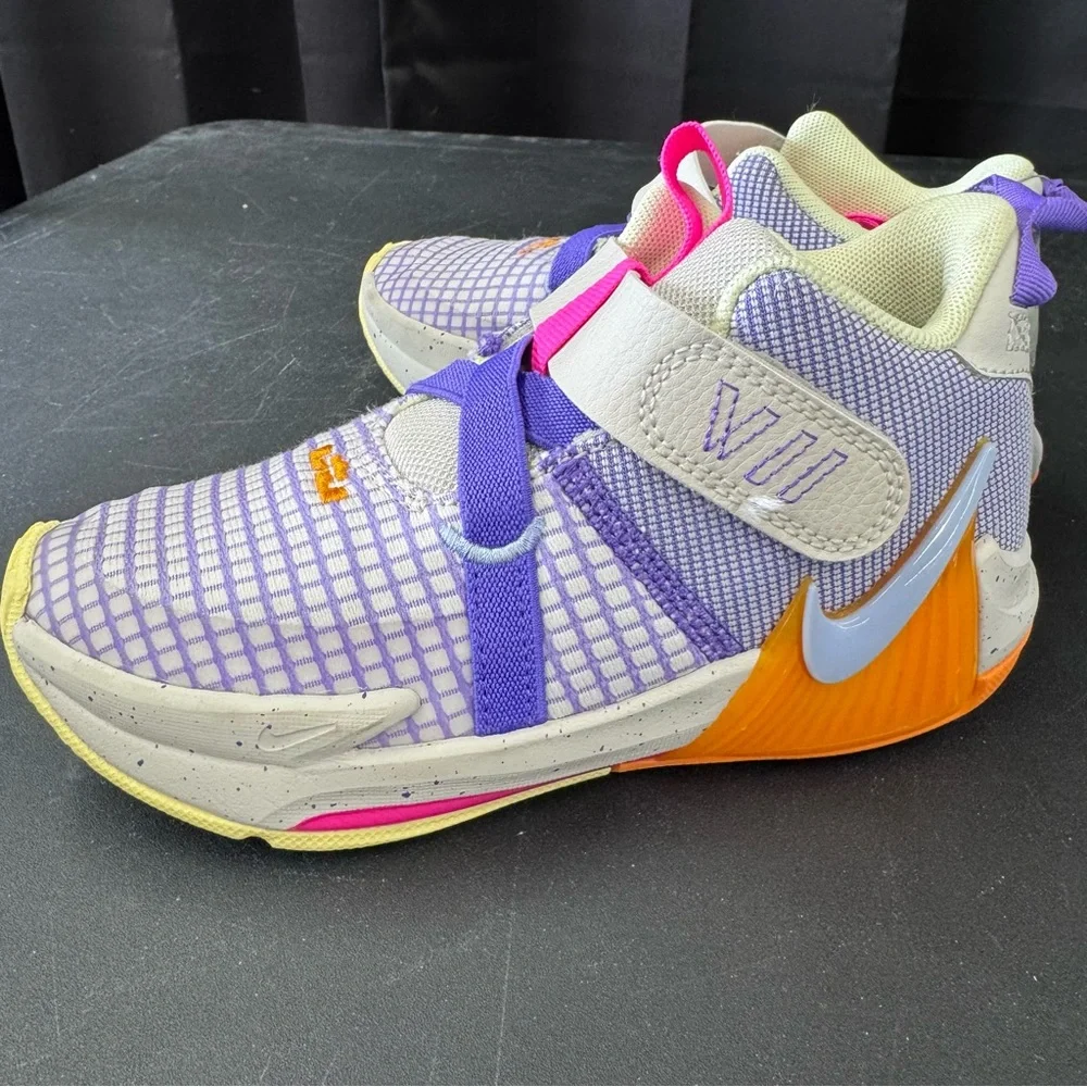 Nike Kids Purple and Pink Sneakers - Picture 5 of 7